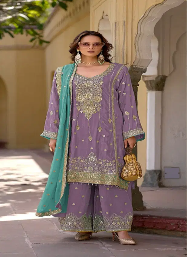 Shree R 1707 Viscose Simmer Ready Made Pakistani Salwar Suits